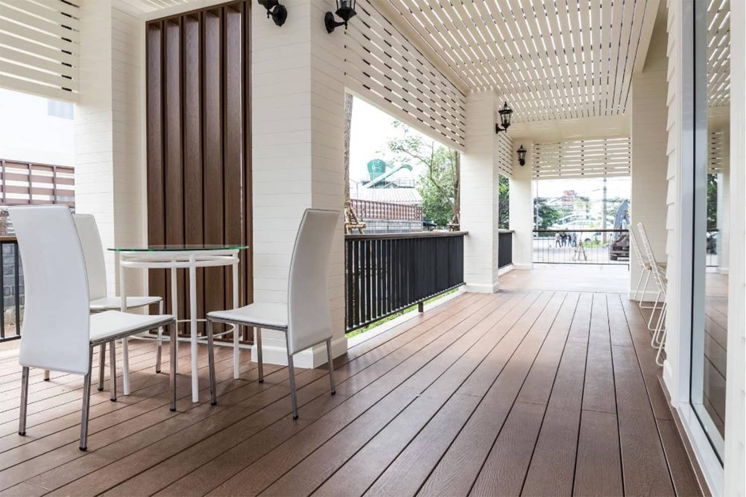 Fire rated decking on balcony area